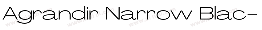 Agrandir Narrow Blac字体转换